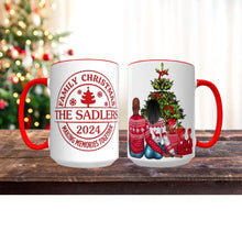 Load image into Gallery viewer, Custom Christmas Family Portrait 15oz. Coffee Mug