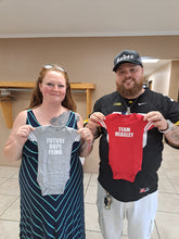 Load image into Gallery viewer, Custom Football Jersey Onesie