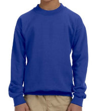Load image into Gallery viewer, Custom Youth Fleece-Lined Crewneck Sweatshirt