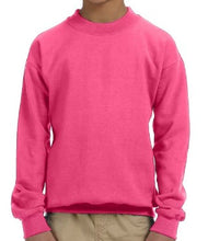 Load image into Gallery viewer, Custom Youth Fleece-Lined Crewneck Sweatshirt