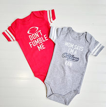 Load image into Gallery viewer, Custom Football Jersey Onesie
