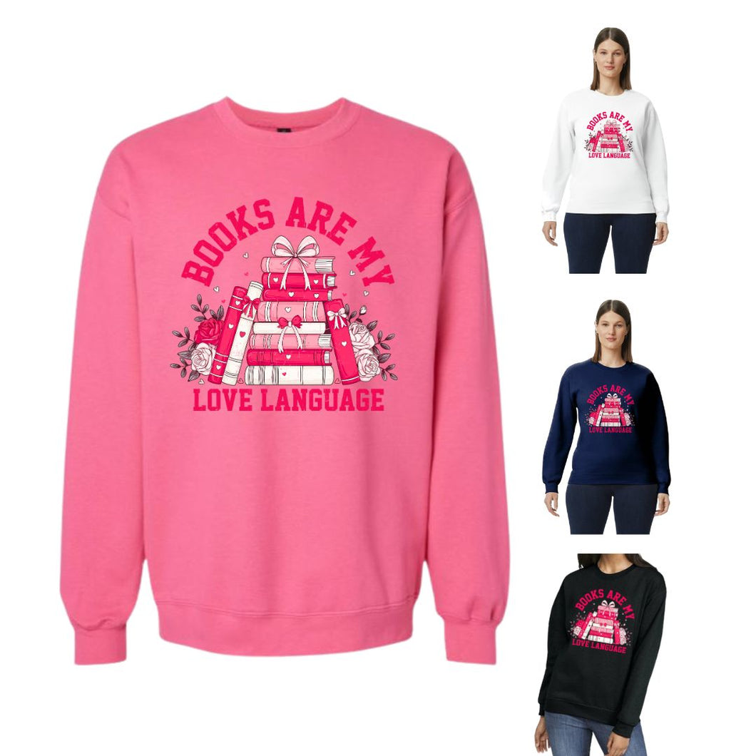 Books are my Love Language Crewneck Sweatshirt