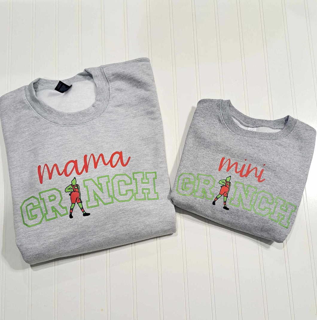 Personalized Matching Family G-Man Crewneck Sweatshirt