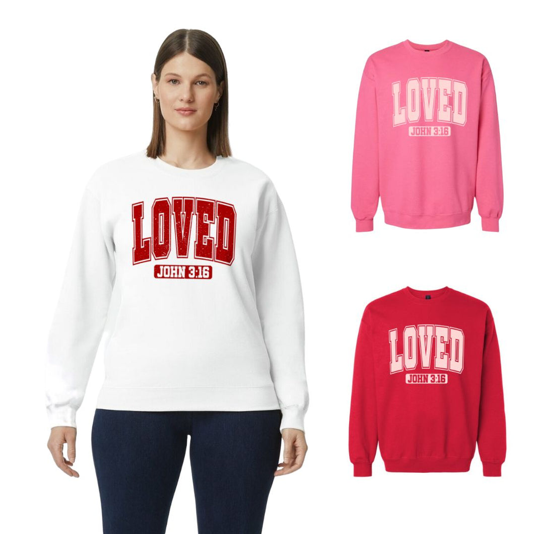 Loved (John 3:16) Crewneck Sweatshirt