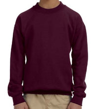 Load image into Gallery viewer, Custom Youth Fleece-Lined Crewneck Sweatshirt
